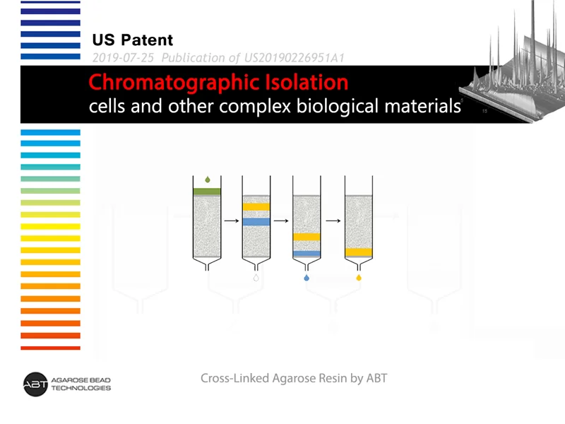 US Patent; "Chromatographic Isolation of Cells and Other Complex Biological Materials"